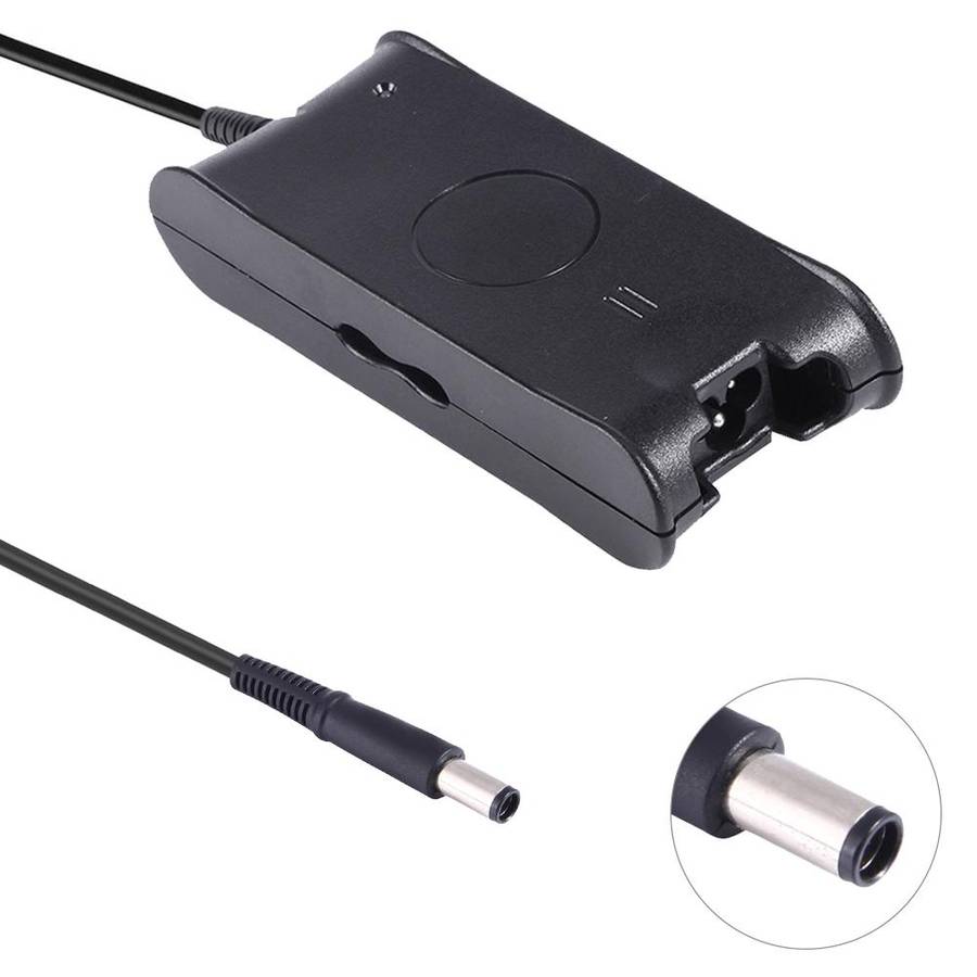 19.5V 3.34A 7.4 x 5.0mm Laptop Notebook Power Adapter Charger with Power Cable for Dell(Black)