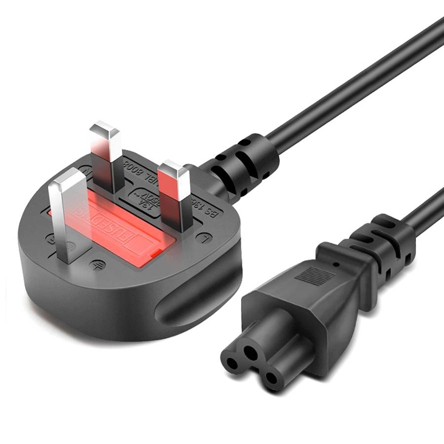 1.5m 3 Prong Style Big UK Notebook Power Cord