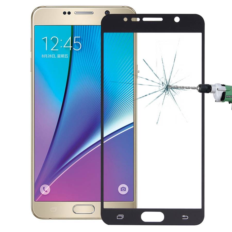 For Galaxy Note 5 / N920 0.26mm 9H Surface Hardness Explosion-proof Silk-screen Tempered Glass Full