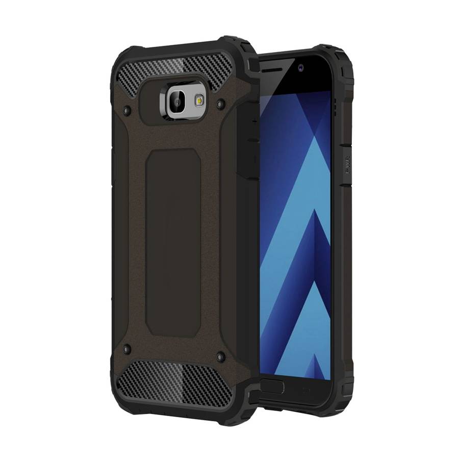 For Galaxy A5 (2017) / A520 Tough Armor TPU + PC Phone Case(Dark Blue)