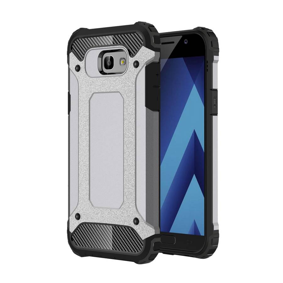 For Galaxy A5 (2017) / A520 Tough Armor TPU + PC Phone Case(Dark Blue)