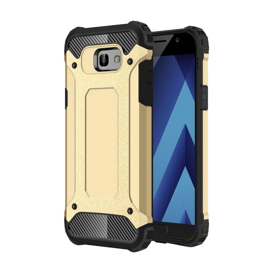 For Galaxy A5 (2017) / A520 Tough Armor TPU + PC Phone Case(Dark Blue)