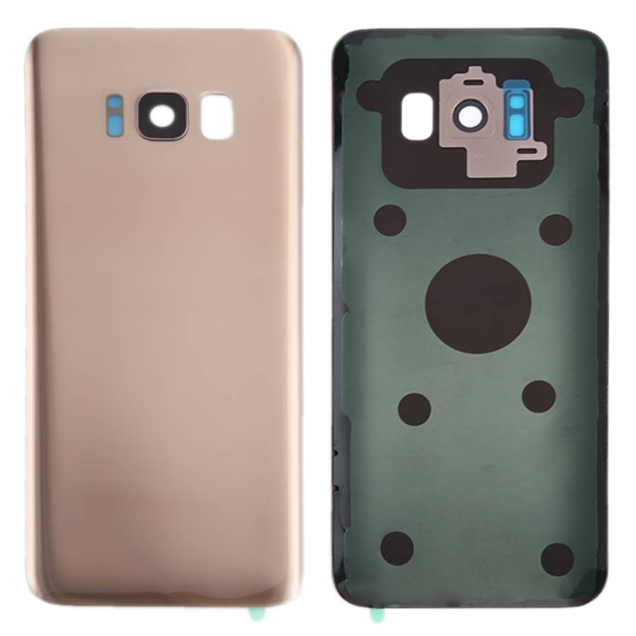 For Galaxy S8 / G950 Battery Back Cover with Camera Lens Cover & Adhesive (Black)