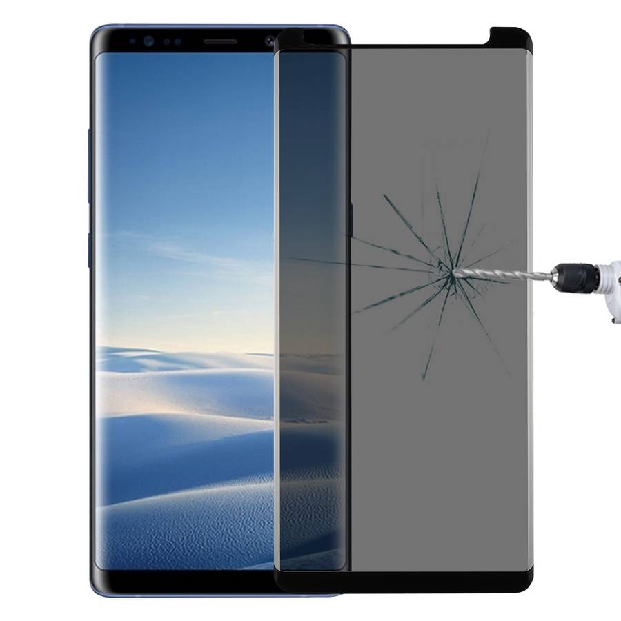 For Galaxy Note 8 0.26mm 9H Surface Hardness 3D Curved Privacy Anti-glare Non-full Screen Tempered G