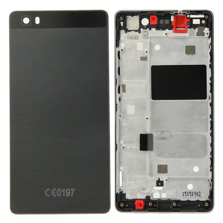 For Huawei P8 Lite Full Housing Cover (Front Housing LCD Frame Bezel Plate + Battery Back Cover)(Bla