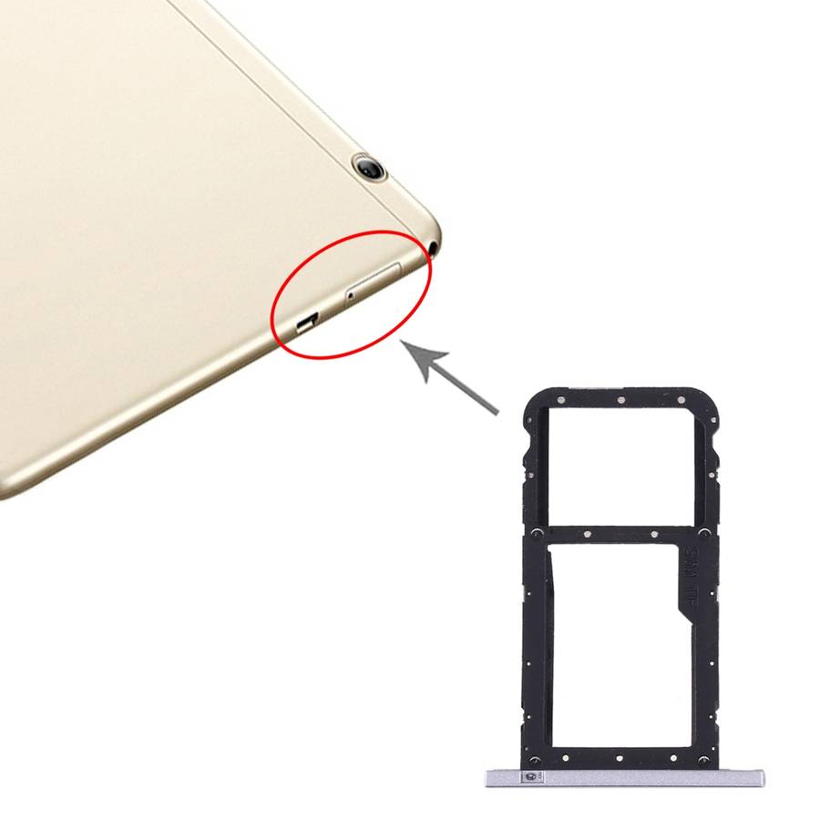 SIM Card Tray + Micro SD Card Tray for Huawei Honor Play Pad 2(9.6 inch)(Gold)