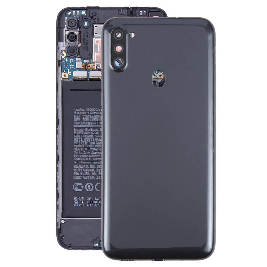 For Samsung Galaxy A11 Battery Back Cover (Black)