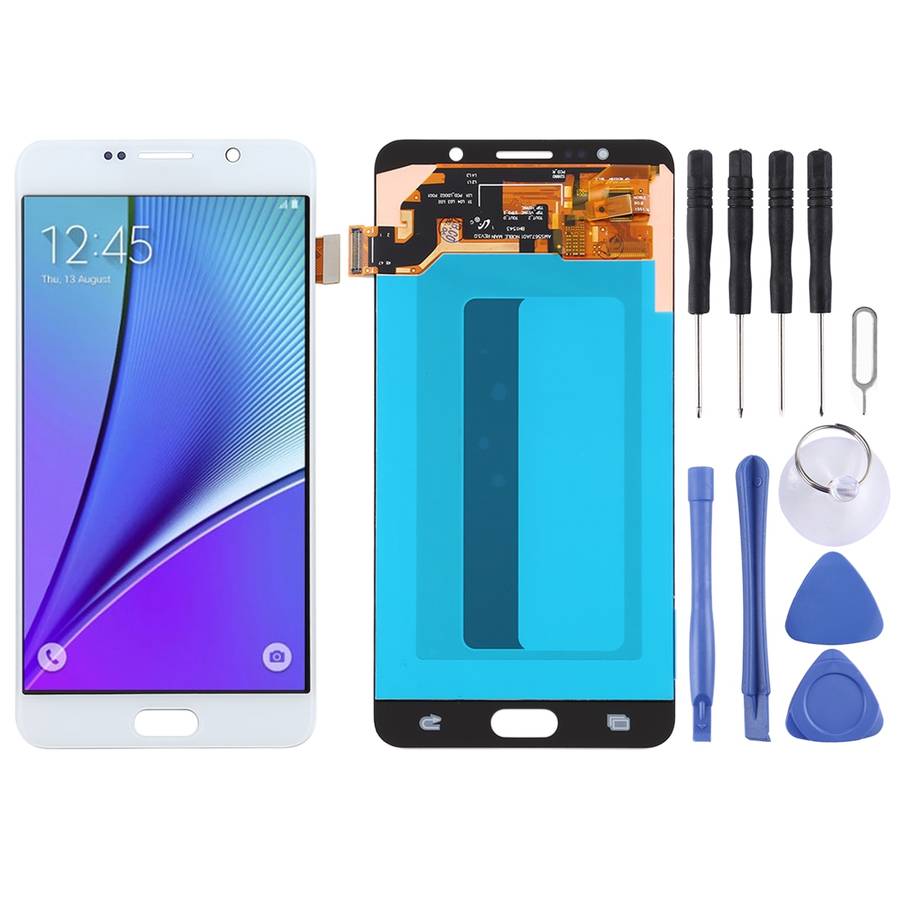 5.5 inch OLED LCD Screen for Samsung Galaxy Note 5 with Digitizer Full Assembly (Baby Blue)