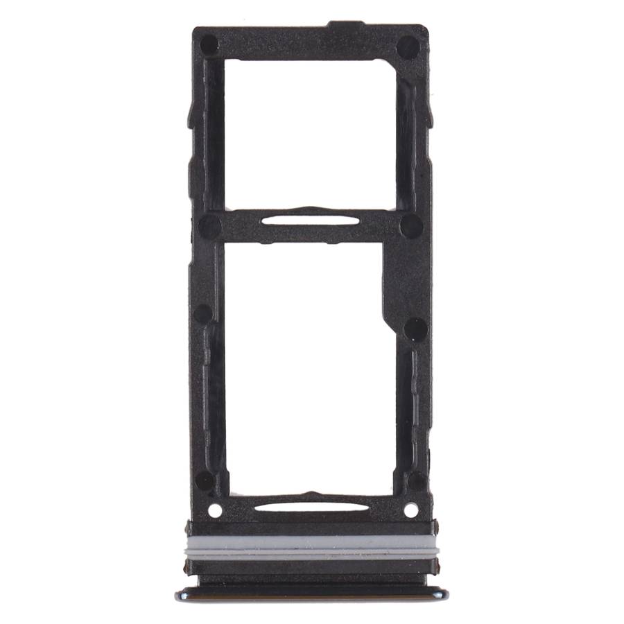 For Samsung Galaxy A52 SM-A525 SIM Card Tray + SIM Card Tray / Micro SD Card Tray (Black)