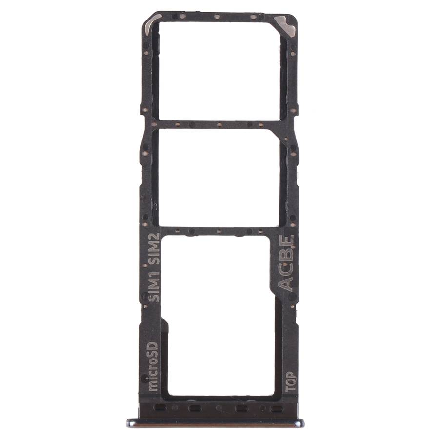 For Samsung Galaxy A32 SM-A325 SIM Card Tray + SIM Card Tray + Micro SD Card Tray (Black)