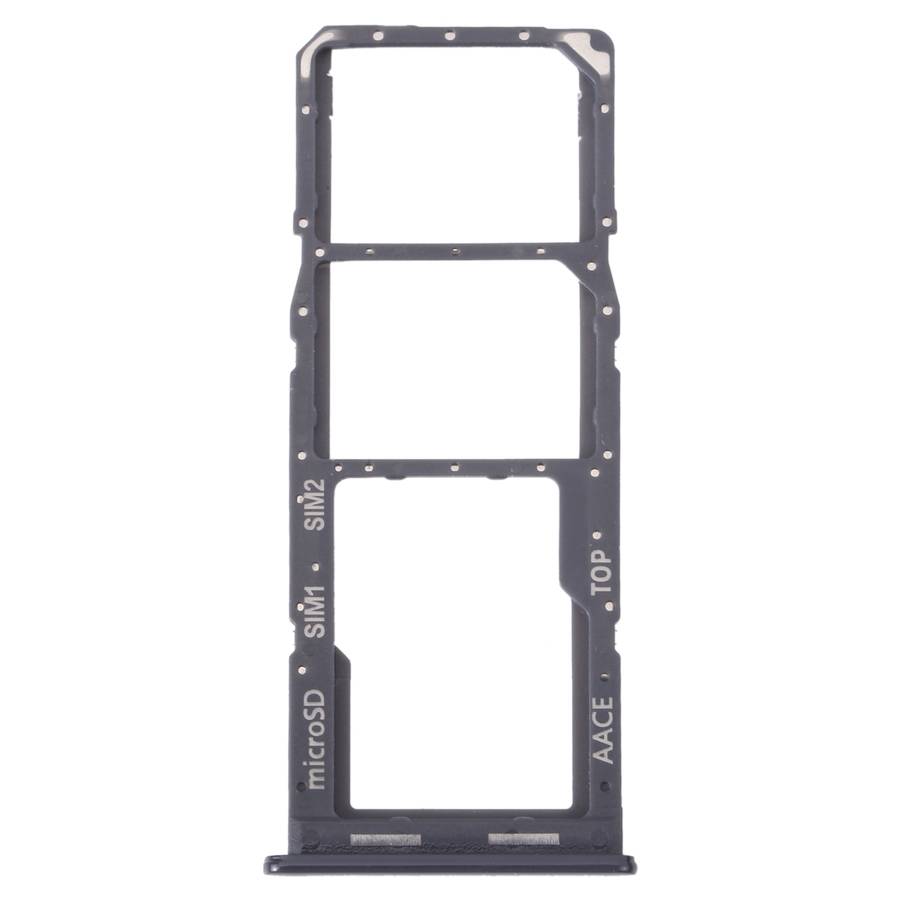 For Samsung Galaxy A13 SM-A135 Original SIM Card Tray + SIM Card Tray + Micro SD Card Tray (Black)