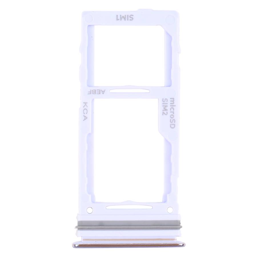 For Samsung Galaxy A72 SM-A725 SIM Card Tray + SIM Card Tray / Micro SD Card Tray (Black)