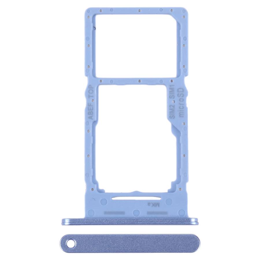 For Samsung Galaxy A25 5G SM-A256B Original SIM Card Tray + SIM Card Tray / Micro SD Card Tray (Blue