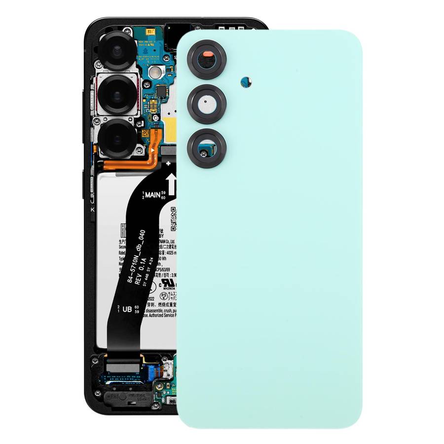 For Samsung Galaxy S25 SM-S931 OEM Battery Back Cover with Camera Lens Frame(Sea Blue)