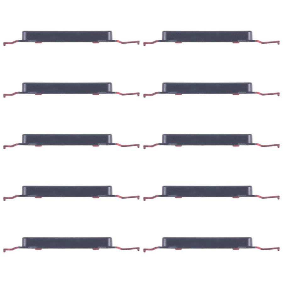 For Samsung Galaxy A16 5G SM-A166B 10pcs Volume Control Button (Black)
