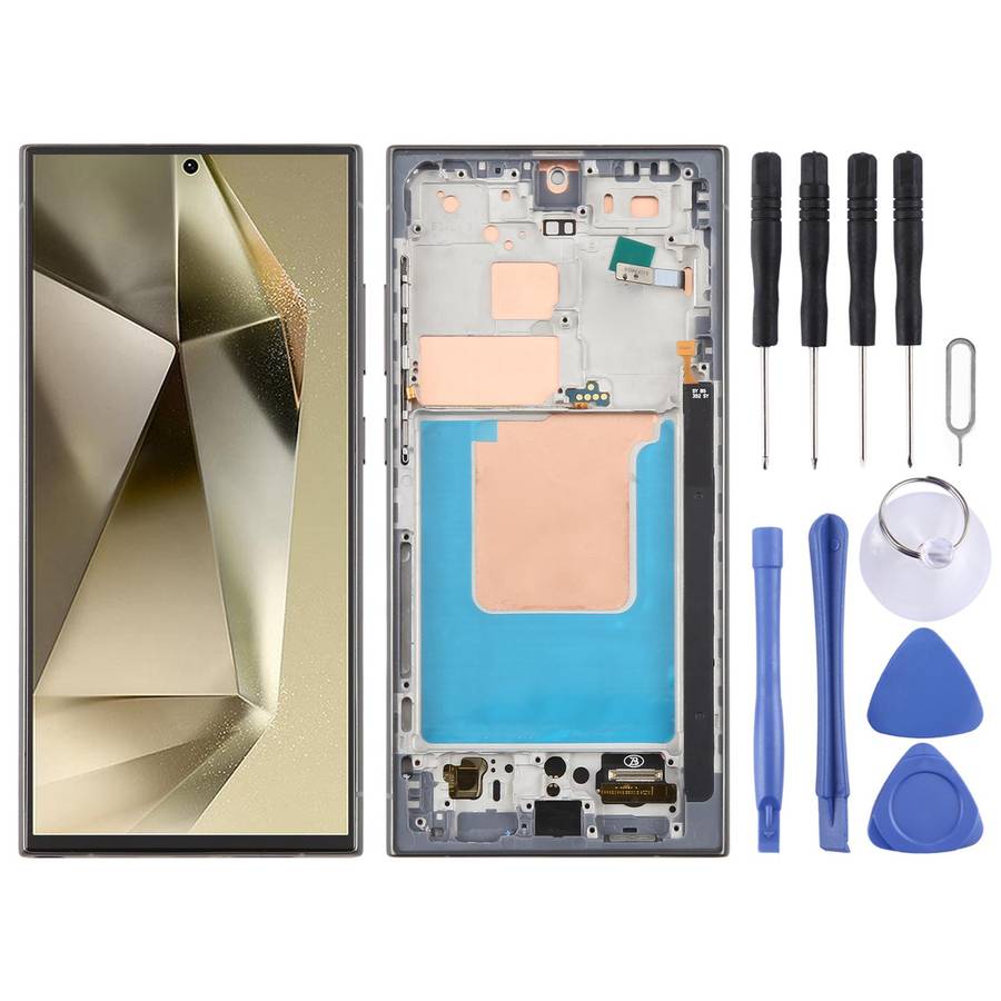 For Samsung Galaxy S24 Ultra SM-S928B 6.72 inch TFT LCD Screen Digitizer Full Assembly with Frame...