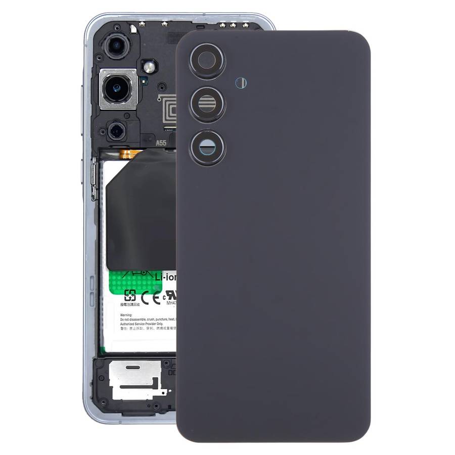 For Samsung Galaxy A55 SM-A556B OEM Battery Back Cover with Camera Lens Frame(Black)