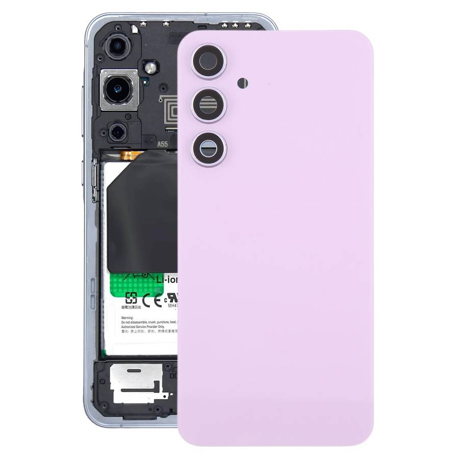 For Samsung Galaxy A55 SM-A556B OEM Battery Back Cover with Camera Lens Frame(Black)