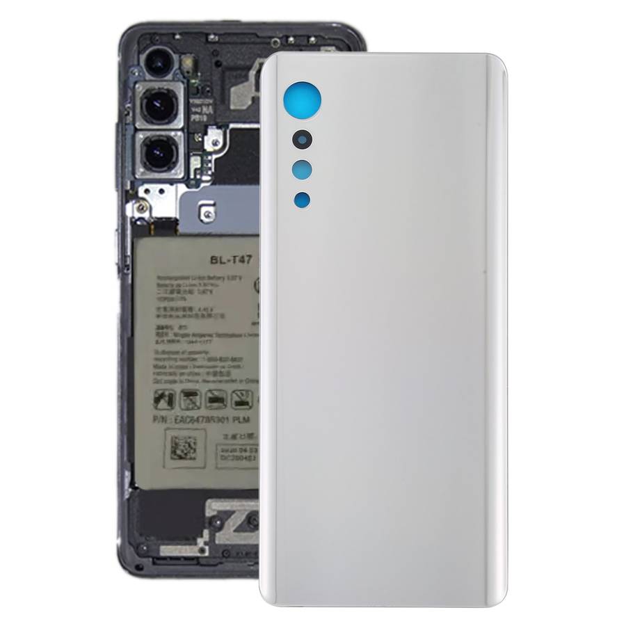 Battery Back Cover for LG Velvet LMG910EMW LM-G910EMW / Velvet 5G KR Version LM-G900N LM-G900EM(Silv