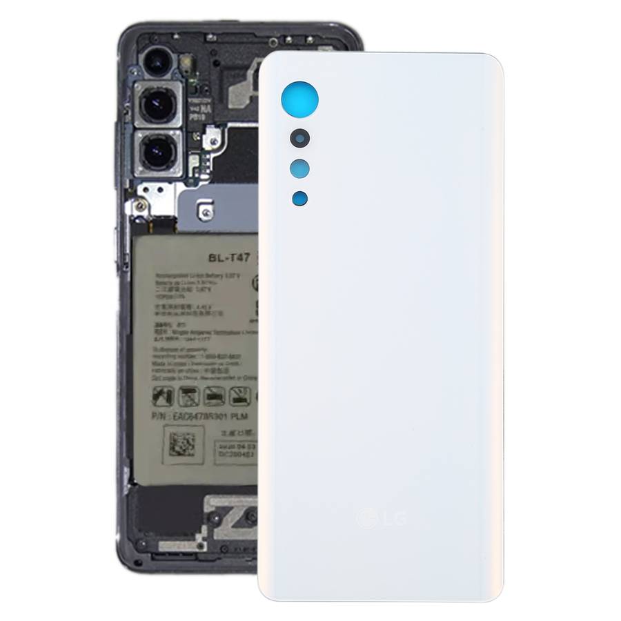 Battery Back Cover for LG Velvet LMG910EMW LM-G910EMW / Velvet 5G KR Version LM-G900N LM-G900EM(Silv