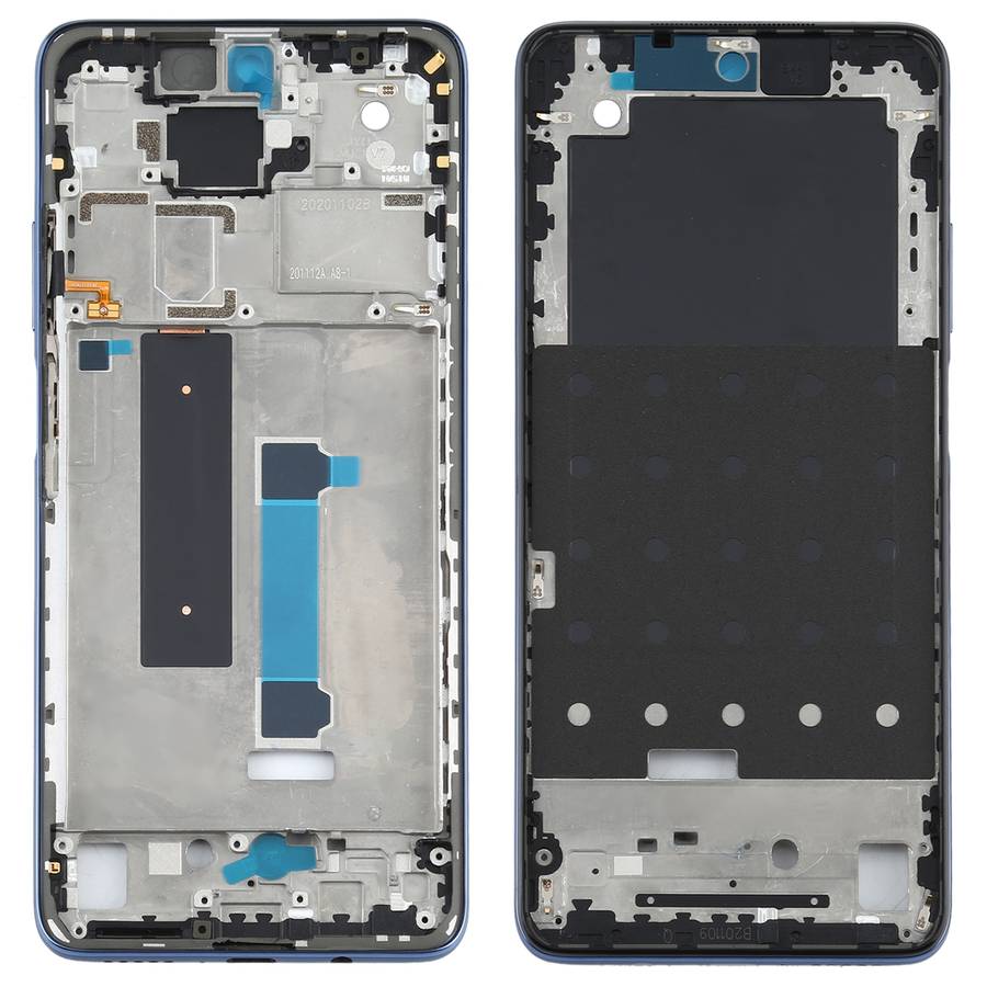 Original Front Housing LCD Frame Bezel Plate for Xiaomi Redmi Note 9 Pro 5G M2007J17C(Green Lake)