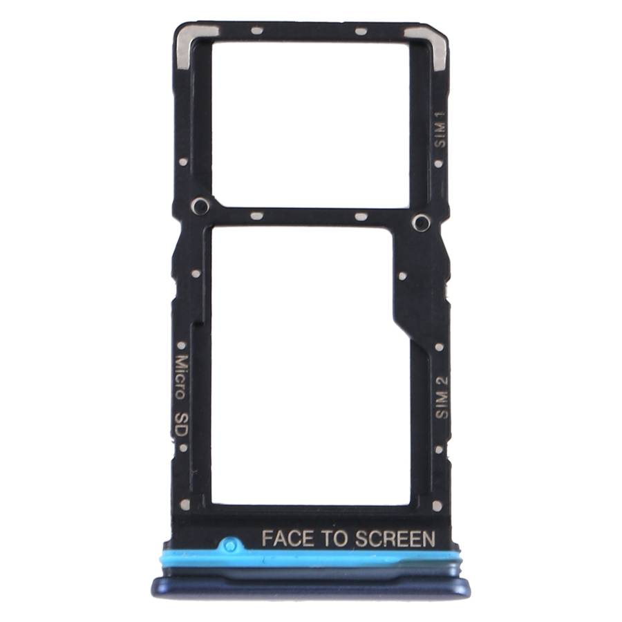 SIM Card Tray + SIM Card Tray / Micro SD Card Tray for Xiaomi Redmi Note 9 Pro 5G M2007J17C (Green)
