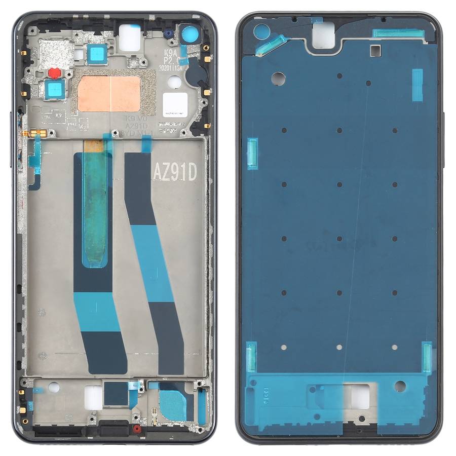 Original Front Housing LCD Frame Bezel Plate for Xiaomi Mi 11 Lite 5G / Mi 11 Youth/11 Lite 5G NE(Bl