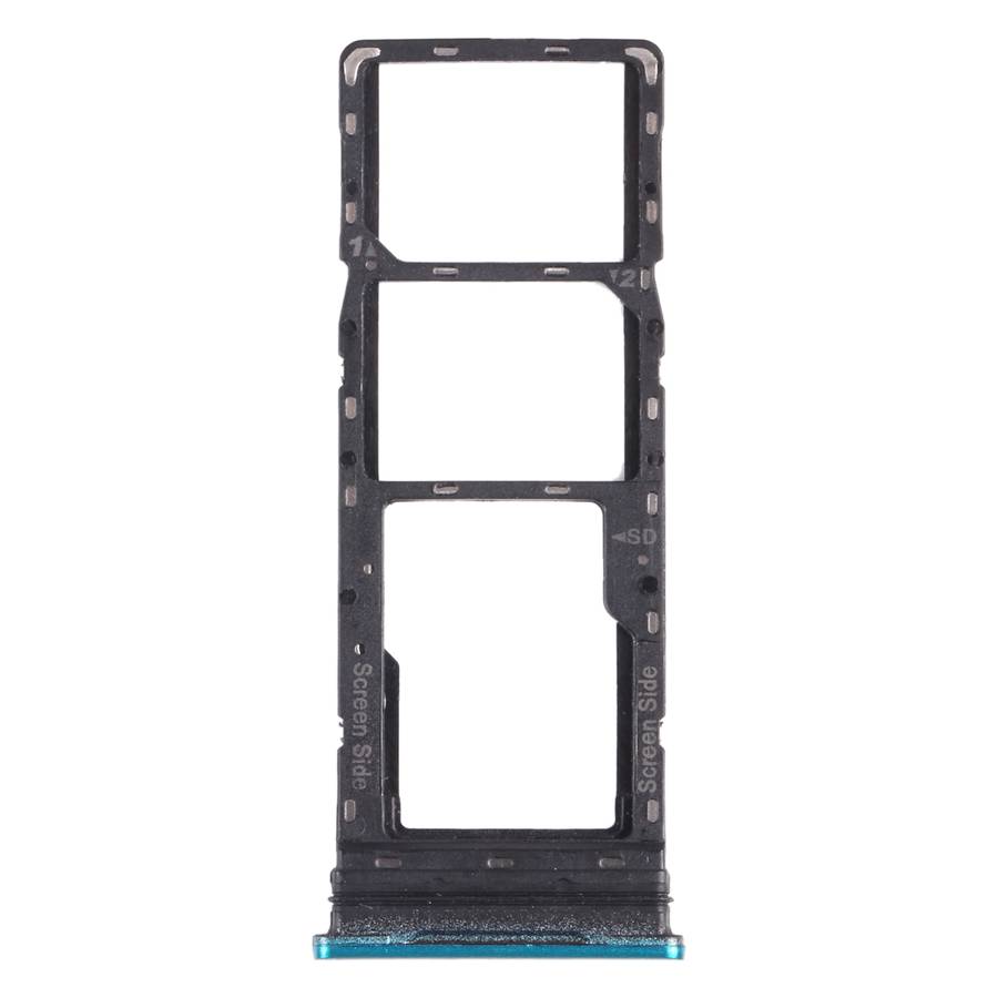 For infinix Smart 5 X657 X657C SIM Card Tray + SIM Card Tray + Micro SD Card Tray (Black)