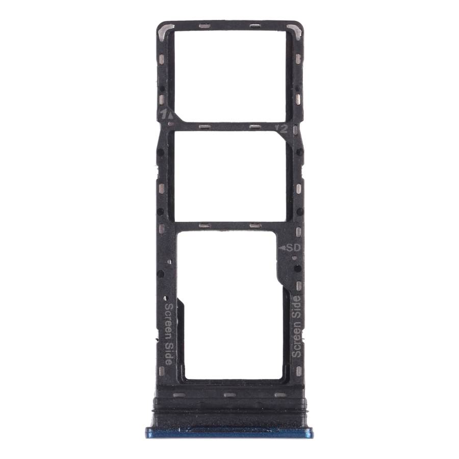 For infinix Smart 5 X657 X657C SIM Card Tray + SIM Card Tray + Micro SD Card Tray (Black)