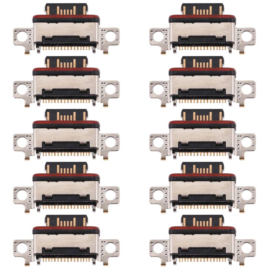 10 PCS Charging Port Connector for Xiaomi Mi 11 Ultra M2102K1G, M2102K1C