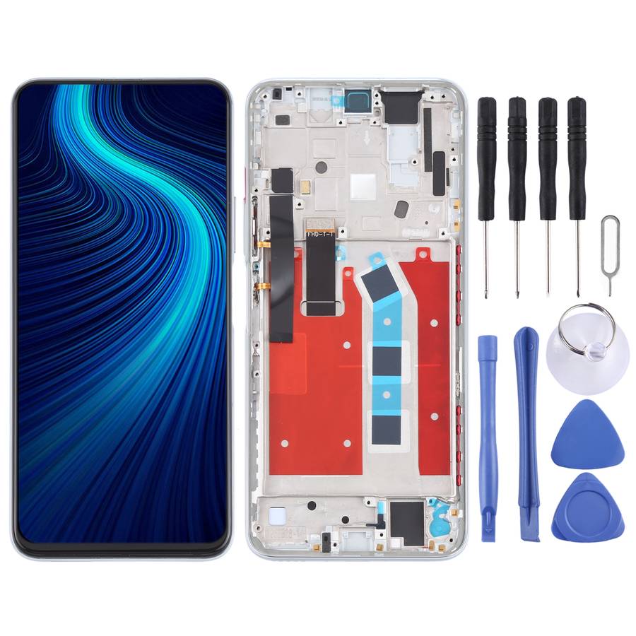 OEM LCD Screen for Honor X10 Pro Digitizer Full Assembly with Frame (Black)
