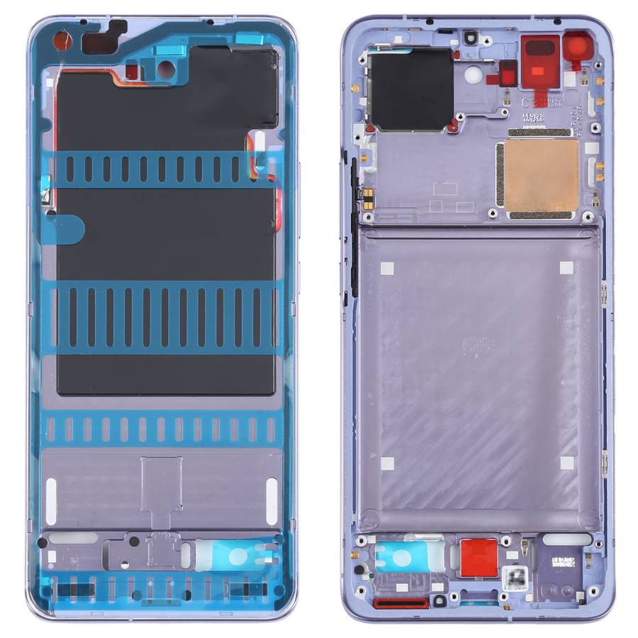 Original Front Housing LCD Frame Bezel Plate for Xiaomi Mi 11 Pro M2102K1AC (Black)