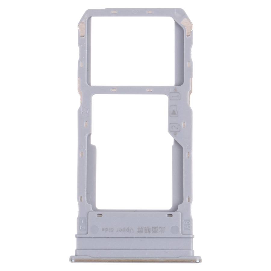 For vivo Y76s V2156A SIM Card Tray + SIM Card Tray / Micro SD Card Tray (Black)