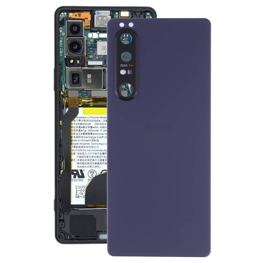 Original Battery Back Cover with Camera Lens for Sony Xperia 1 III(Black)