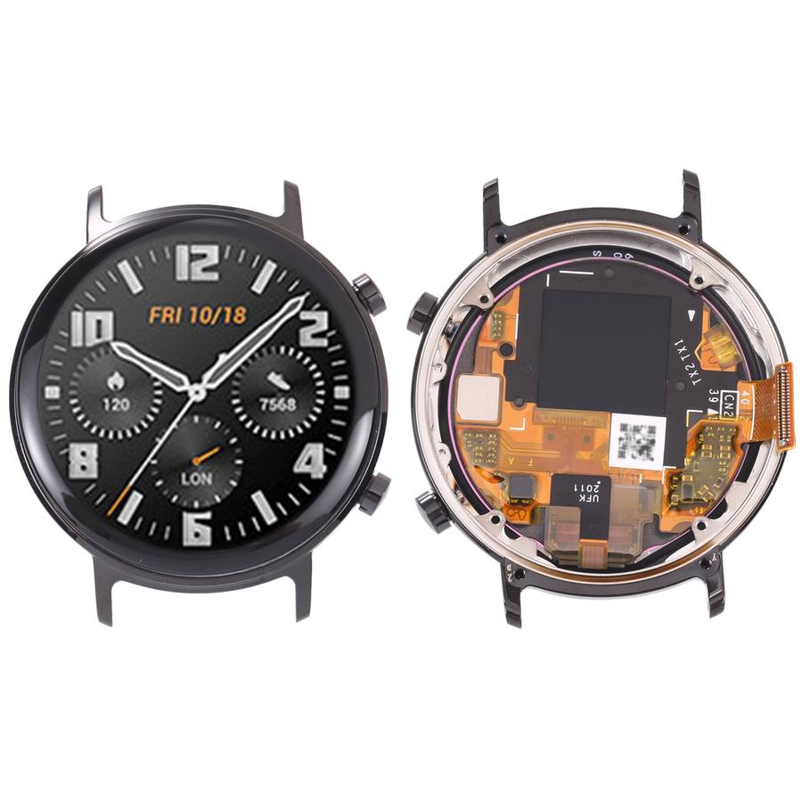 Original LCD Screen and Digitizer Full Assembly With Frame for Huawei Watch GT 2 42mm(Gold)