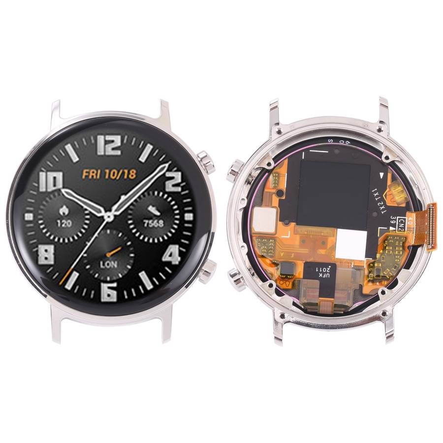 Original LCD Screen and Digitizer Full Assembly With Frame for Huawei Watch GT 2 42mm(Gold)