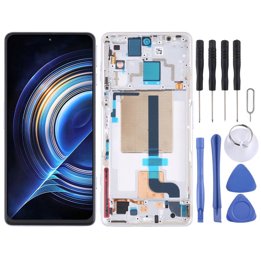 Original LCD Screen and Digitizer Full Assembly with Frame for Xiaomi Redmi K50 Gaming/Poco F4 GT(Bl