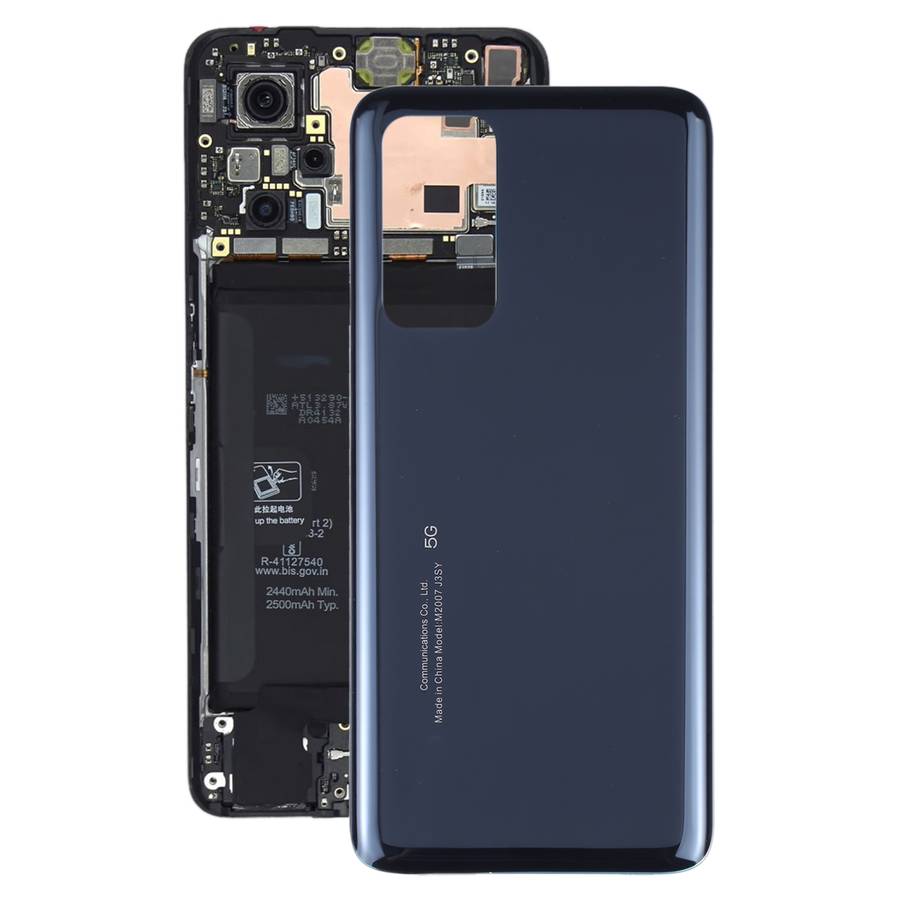 Glass Battery Back Cover for Xiaomi Mi 10T / Mi 10T Pro(Black)