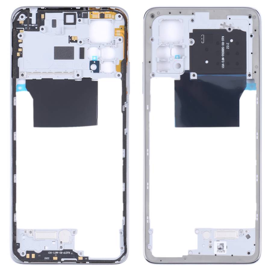 Original Middle Frame Bezel Plate for Xiaomi Redmi Note 11 Pro 4G 2201116TG 2201116TI(Black)