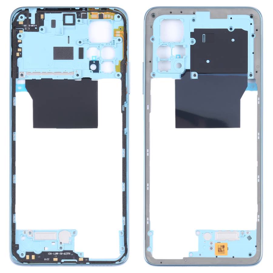 Original Middle Frame Bezel Plate for Xiaomi Redmi Note 11 Pro 4G 2201116TG 2201116TI(Black)