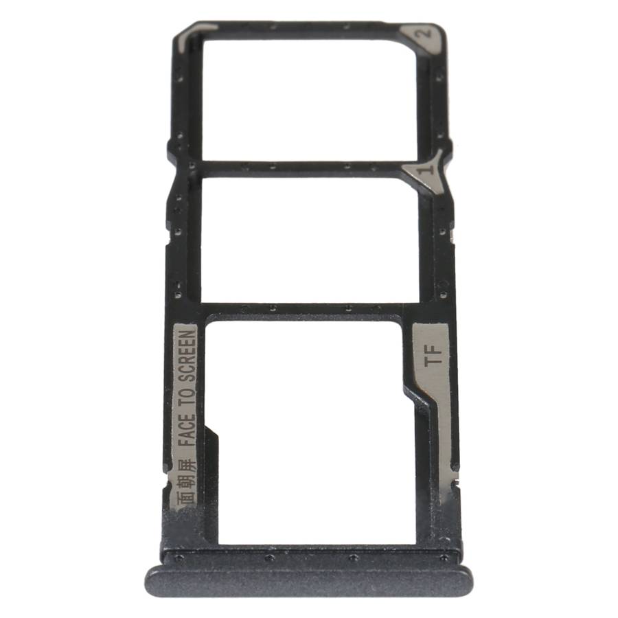 SIM Card Tray + SIM Card Tray + Micro SD Card Tray For Xiaomi Redmi 10 Power (Black)