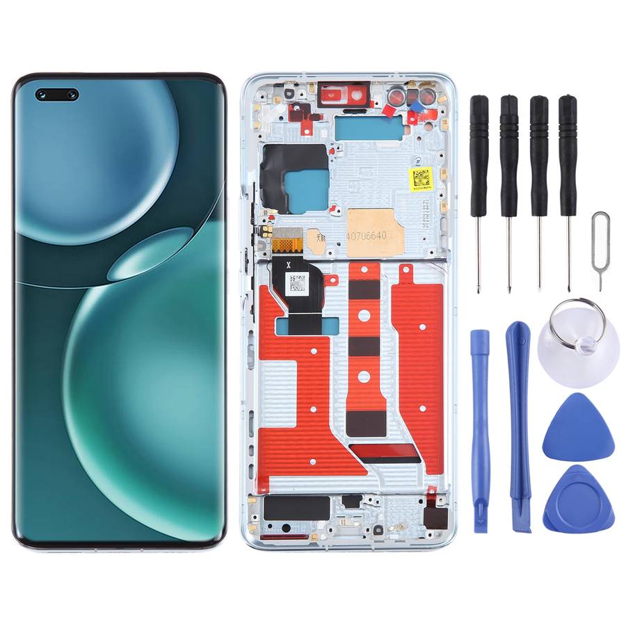 For Honor Magic4 Pro Original LCD Screen Digitizer Full Assembly with Frame, Not Supporting Fingerpr