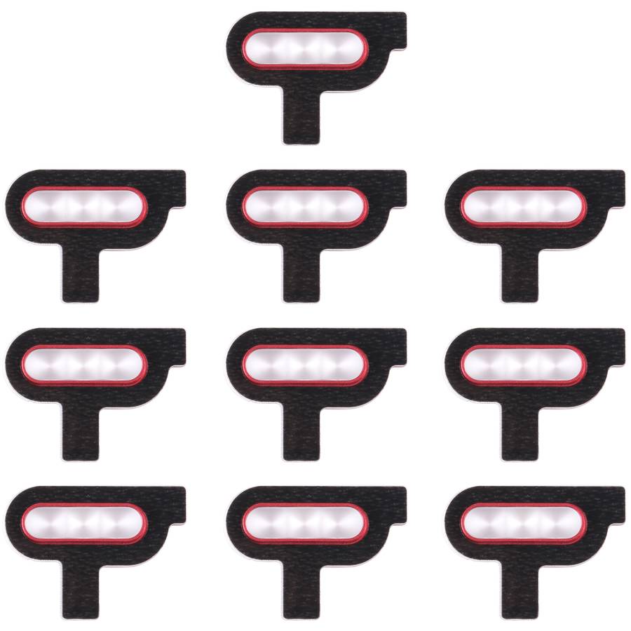 For vivo X90 Pro+ 10pcs Flashlight Covers (Black)