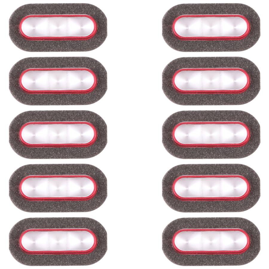 For vivo X90 Pro 10pcs Flashlight Covers (Red)