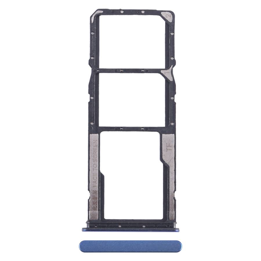 For Xiaomi Poco M4 Pro SIM Card Tray + SIM Card Tray + Micro SD Card Tray (Black)