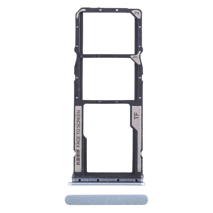 For Xiaomi Redmi 13C 4G SIM Card Tray + SIM Card Tray + Micro SD Card Tray (Black)