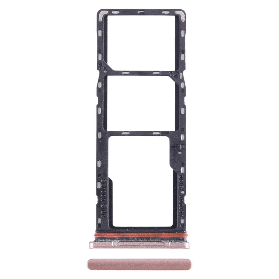 For Infinix Hot 10i X659B SIM Card Tray + SIM Card Tray + Micro SD Card Tray (Black)