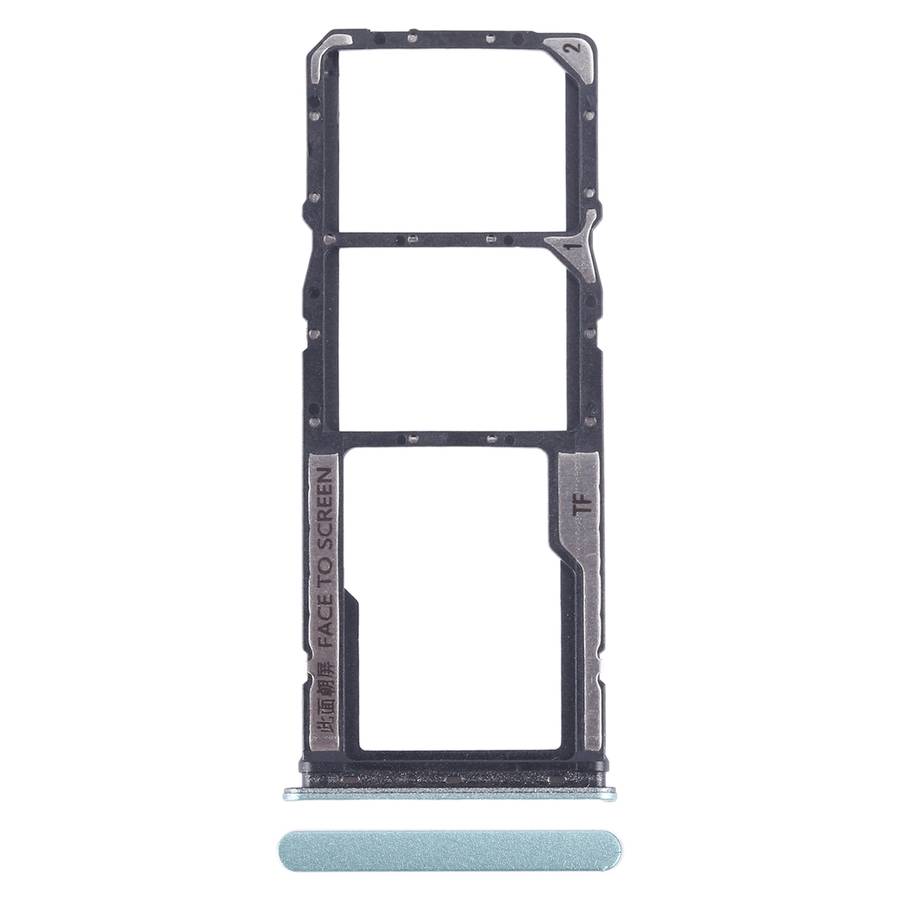 For Xiaomi Redmi Note 12 4G SIM Card Tray + SIM Card Tray + Micro SD Card Tray (Black)