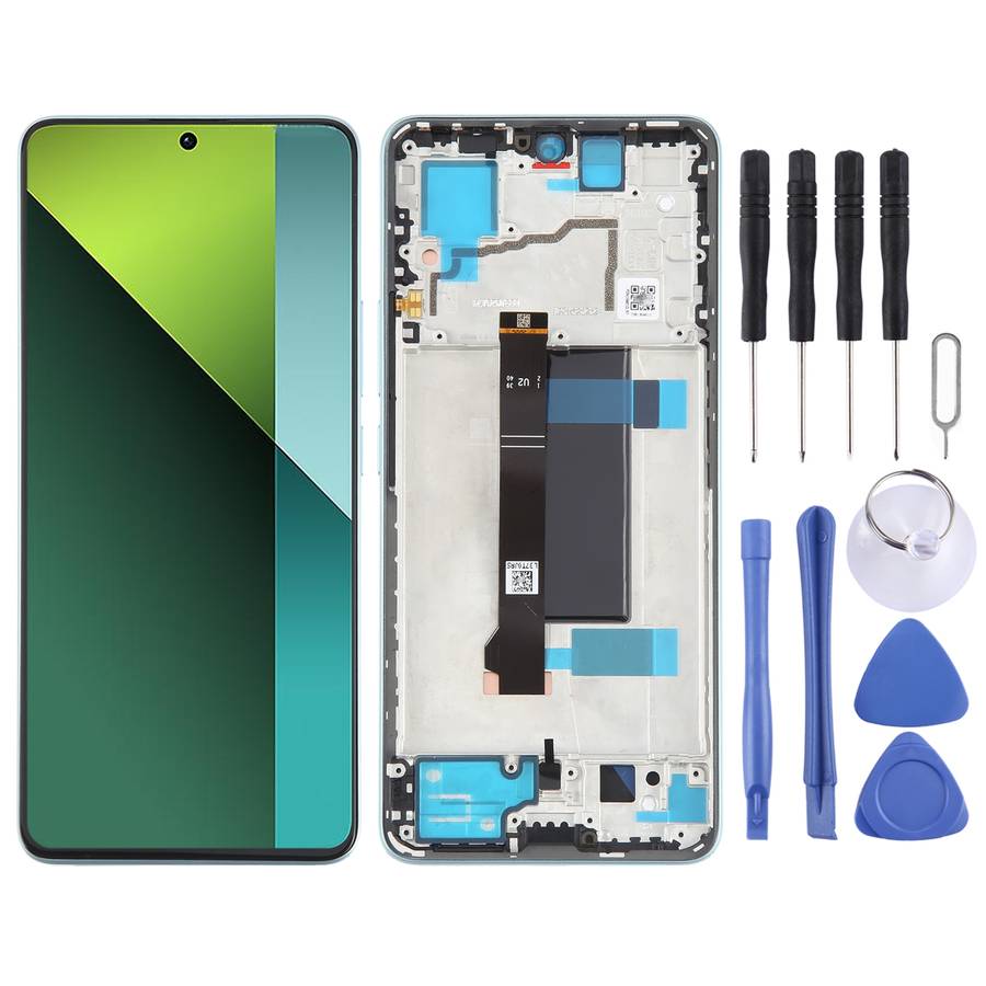 For Xiaomi Redmi Note 13 Pro 5G Original AMOLED Material LCD Screen Digitizer Full Assembly with Fra