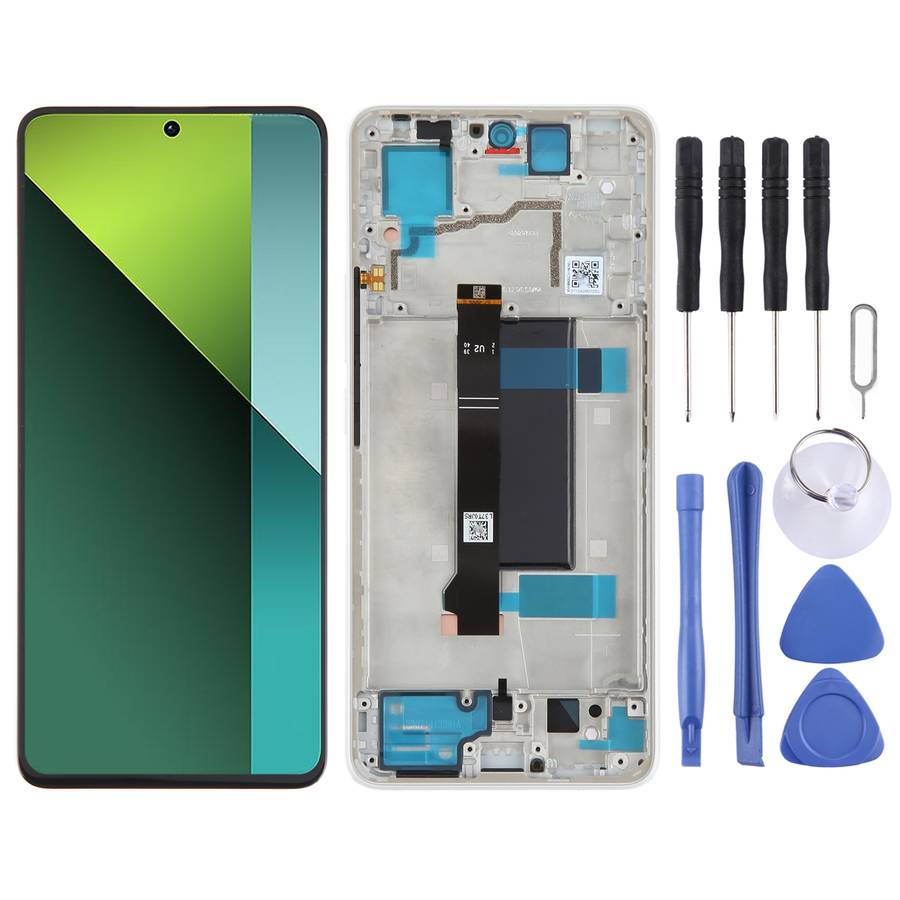 For Xiaomi Redmi Note 13 Pro 5G Original AMOLED Material LCD Screen Digitizer Full Assembly with Fra